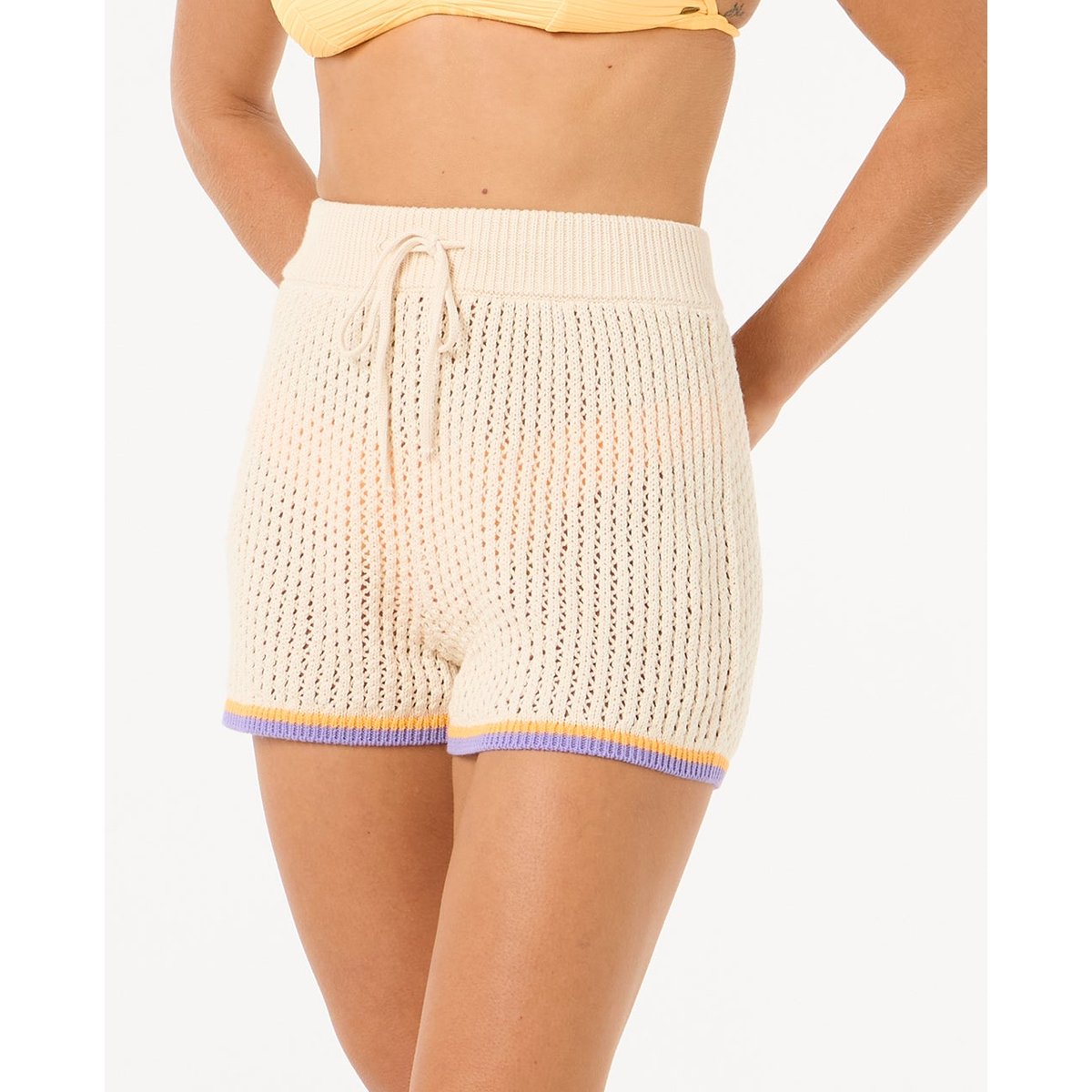 Short CALA VADELLA CROCHET SHORT blanc cassé, RIP CURL