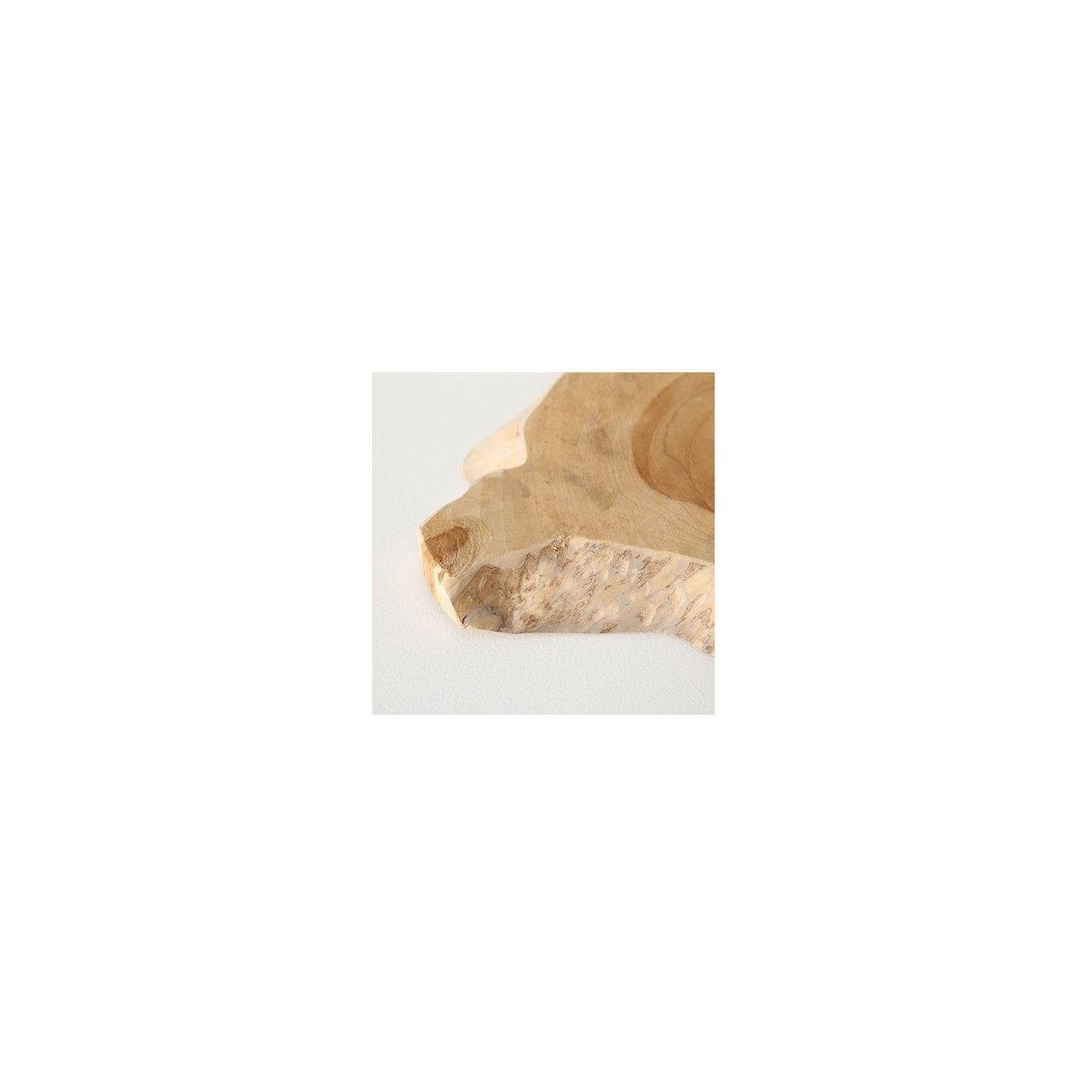 Décoration Centre de Table Rondelle de Bois Teck Naturel - Diamètre 32cm bois, WADIGA