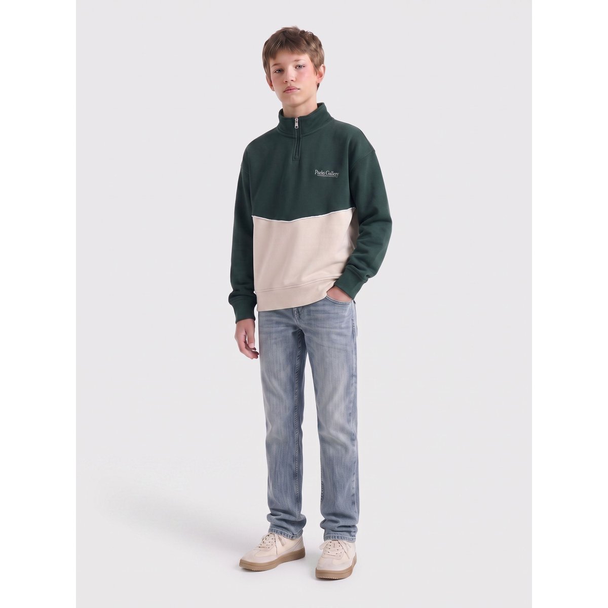 Sweat-Shirt En Polaire moonbeam 1, ONLY & SONS JUNIOR