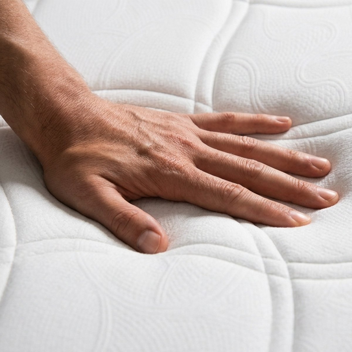 Matelas Ressorts ensachés et Mémoire de forme - 27 cm - HARMONIE blanc, MAISON AUBERTIN