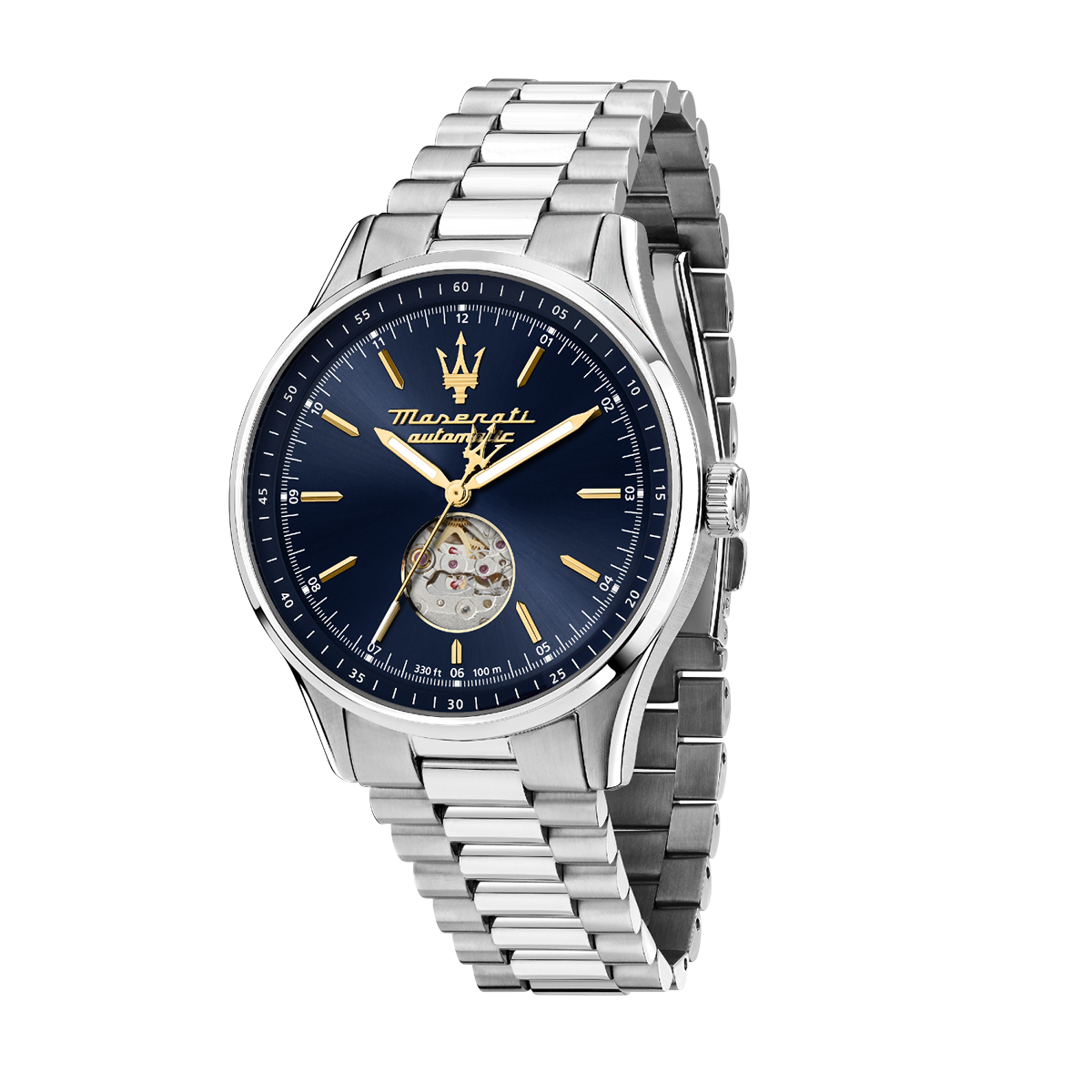Montre Analogique SORPASSO argenté bleu argenté, MASERATI