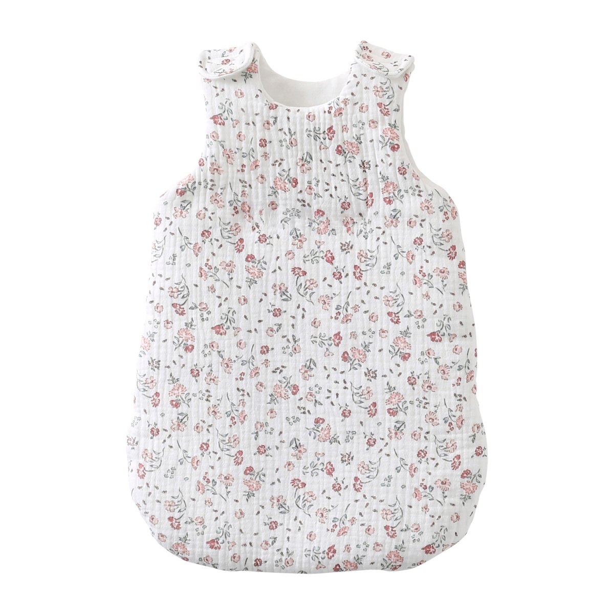 Gigoteuse poupon en gaze de coton petites fleurs, VERTBAUDET