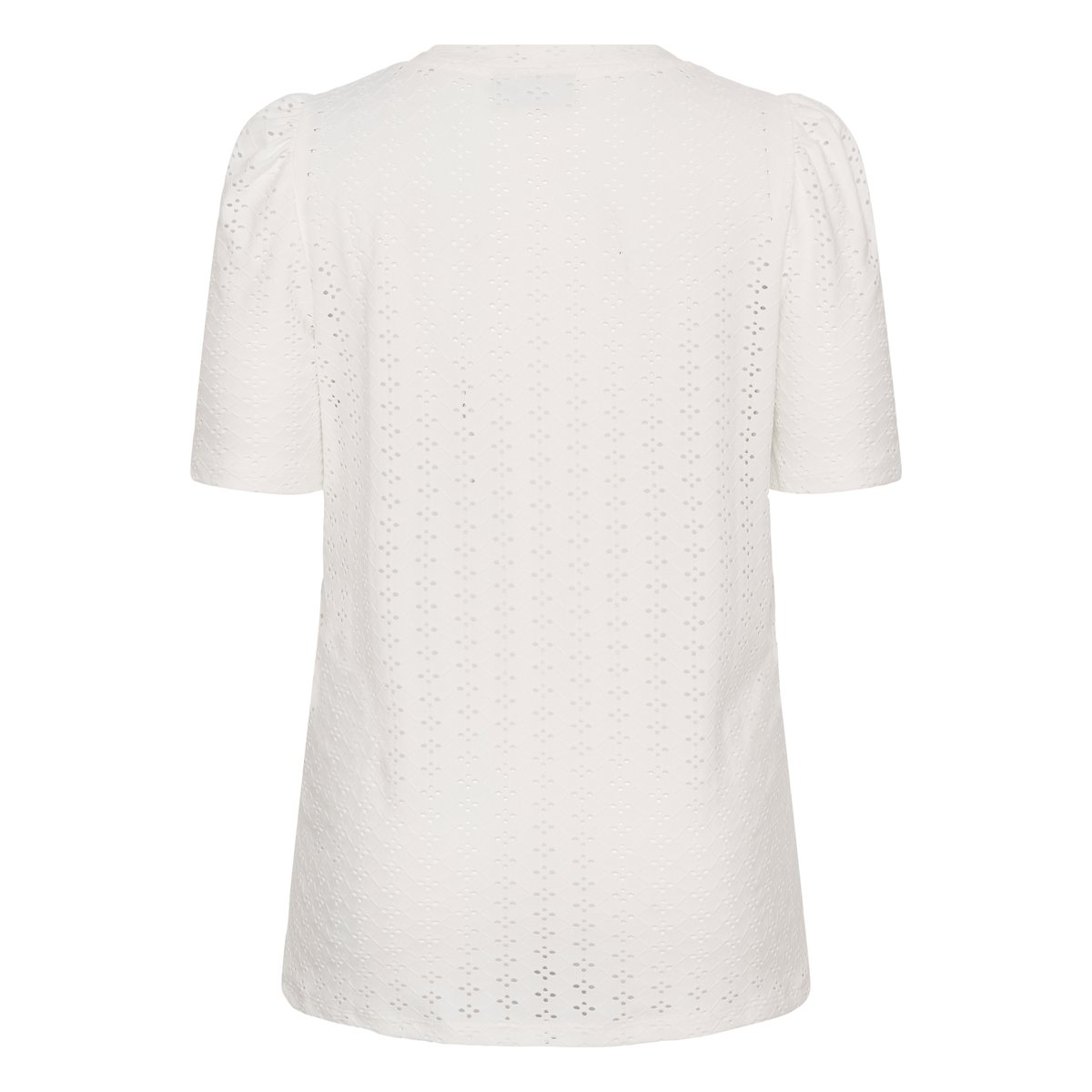 T-shirt blanc chalk, KAFFE CURVE