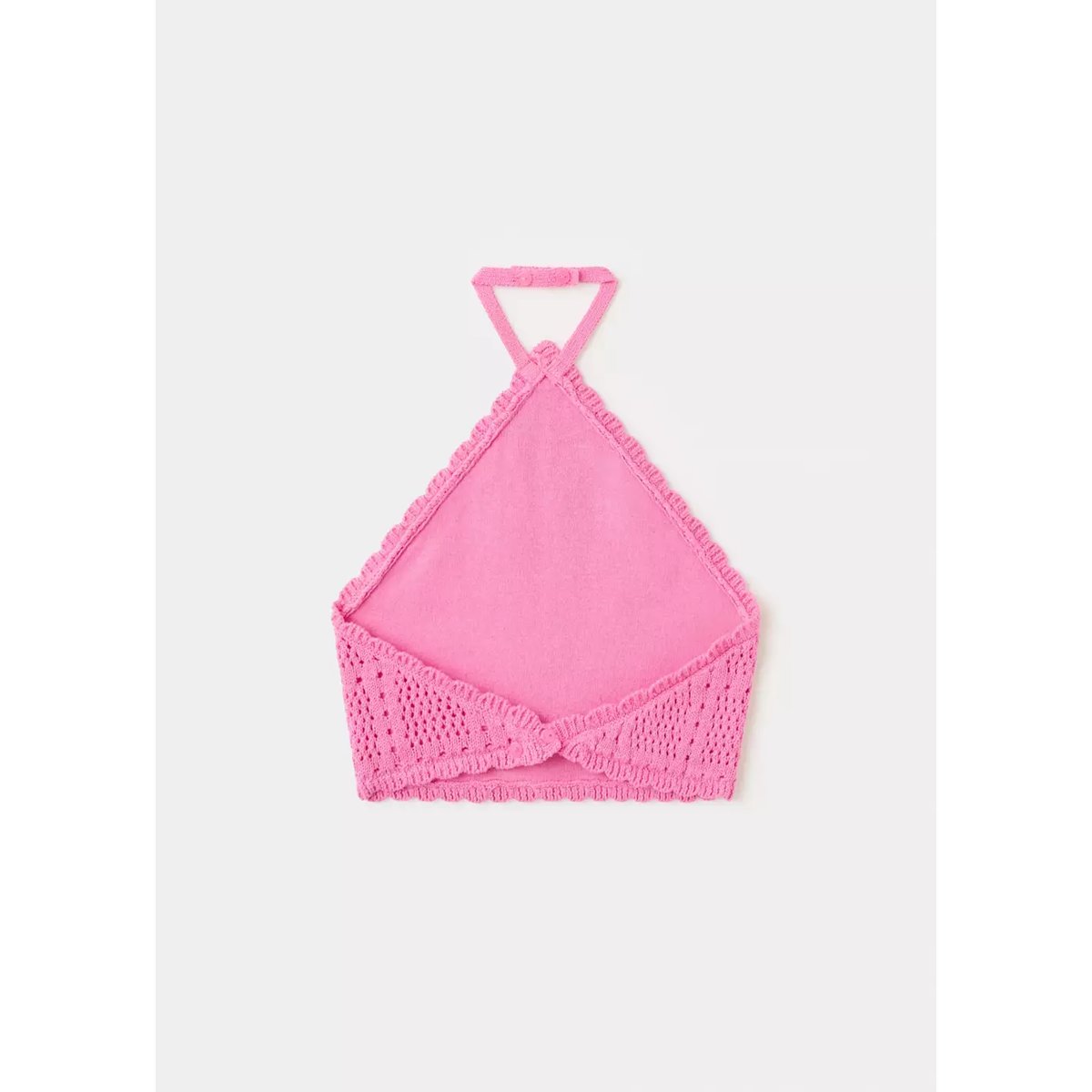 Top crochet emmanchures américaines fuchsia, MANGO KIDS
