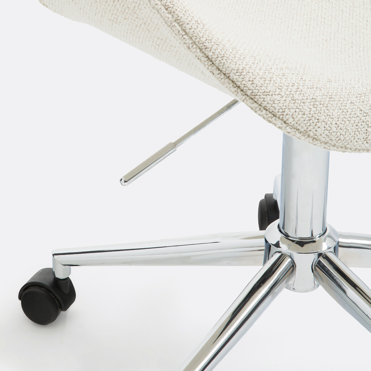 Silla de oficina tejido rizo, Tanael beige              , LA REDOUTE INTERIEURS