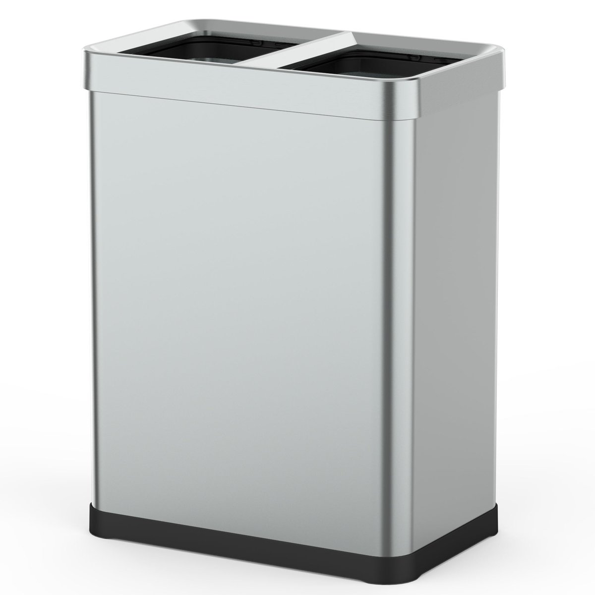 Poubelle tri sélectif open top TALLIN argent, KITCHEN MOVE