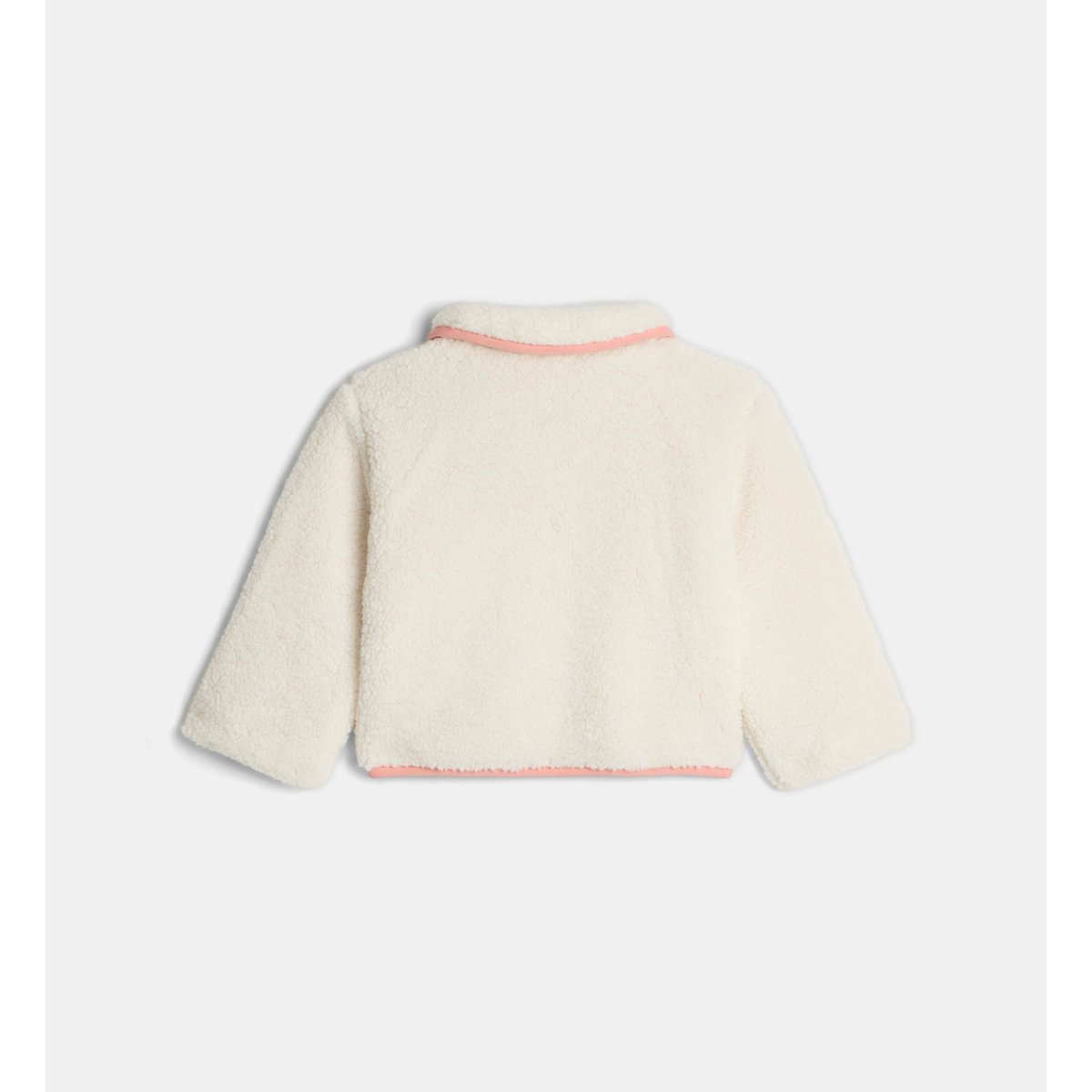 Veste totissa effet sherpa écru et rose, CADET ROUSSELLE