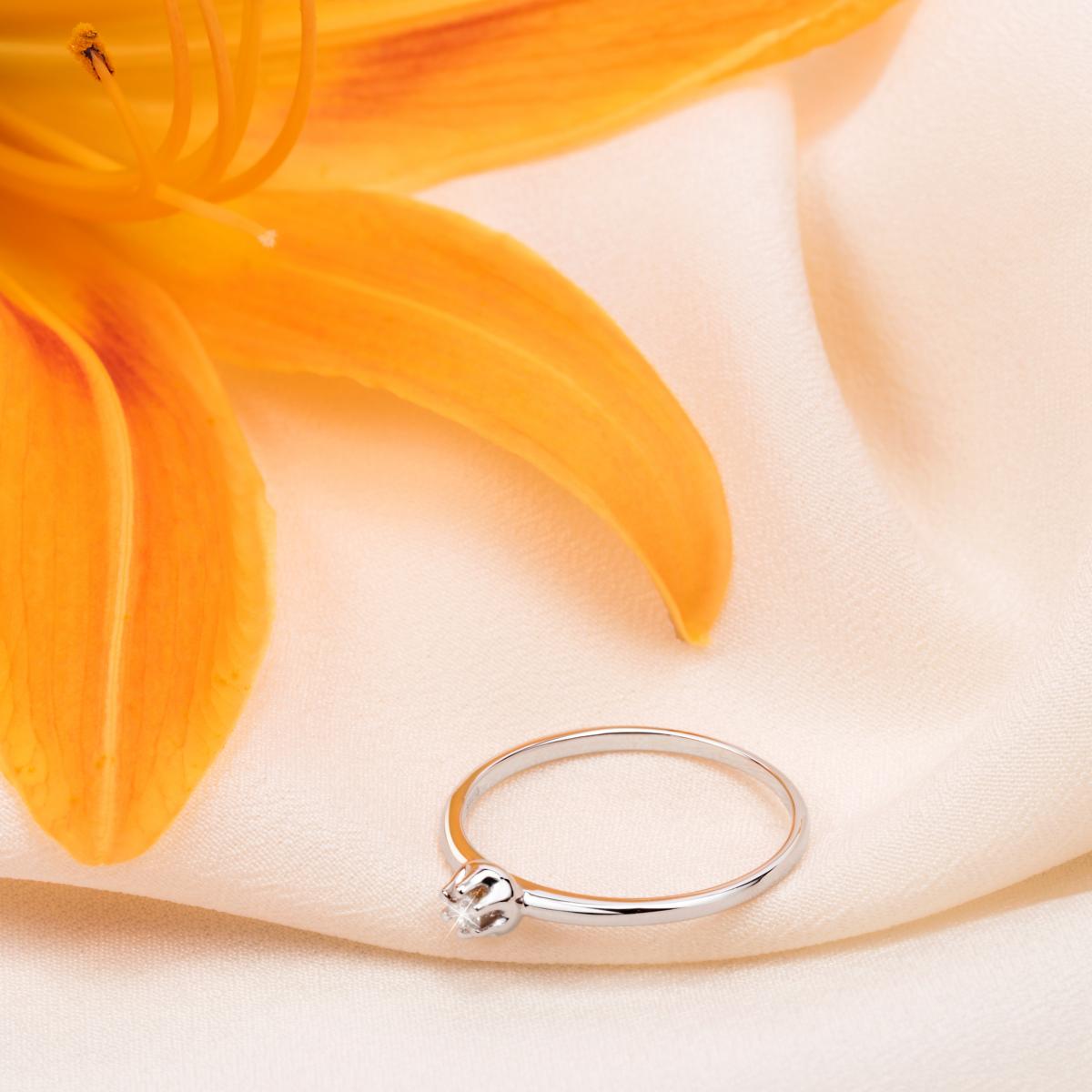 Bague en or blanc 375 B-CLASSIC argent, BLUESPIRIT