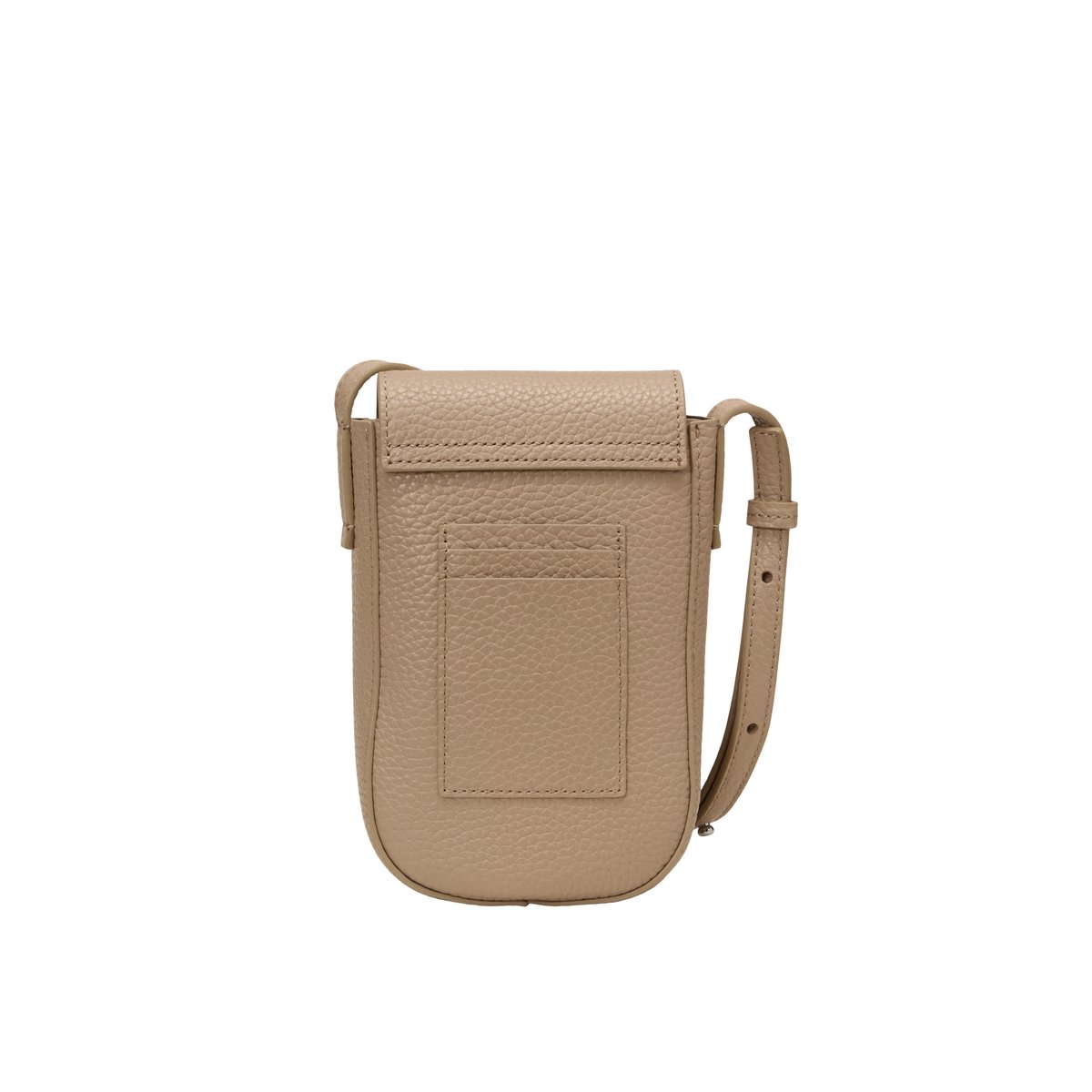Étui pour smartphone en cuir de vache grainé marron, MARC O'POLO