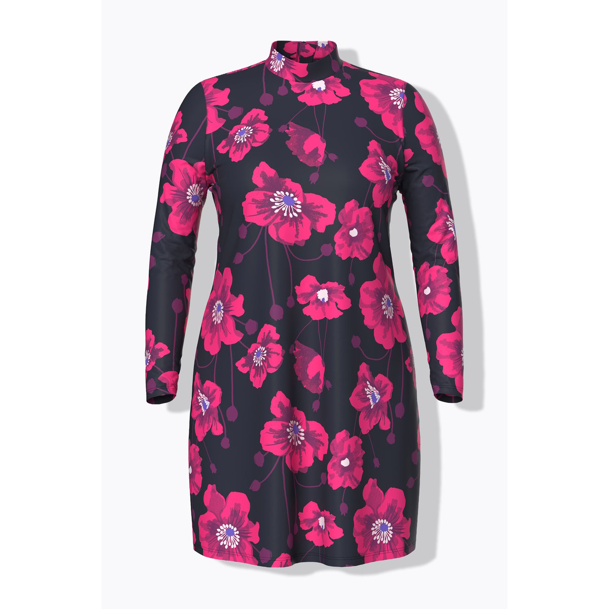 Robe de bain avec bonnets souples noir, ULLA POPKEN