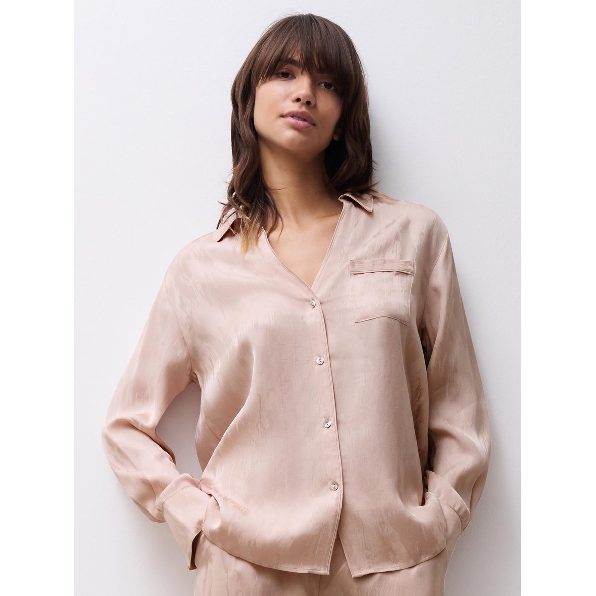 Chemise manches longues NOAH nuances dunes, CHANTELLE