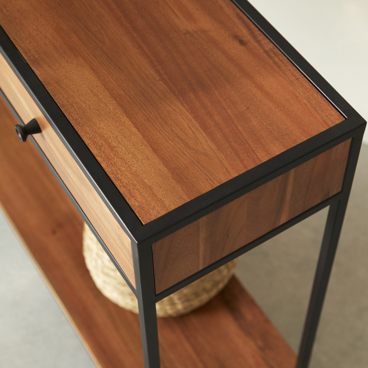 Console en Acacia massif, AGRA naturel, TIKAMOON