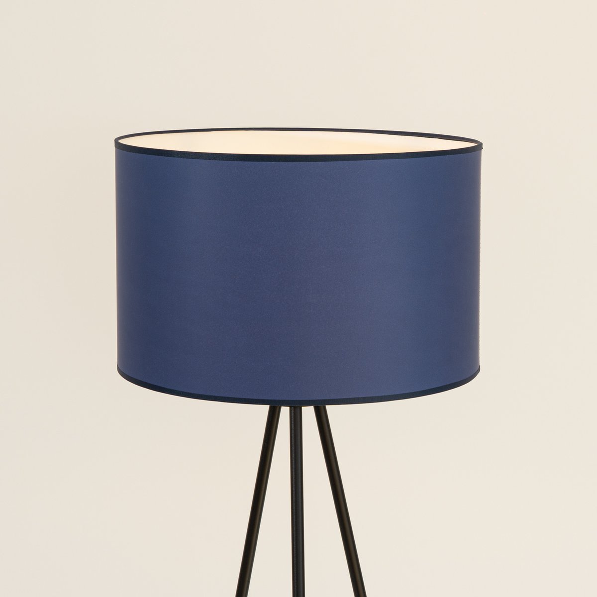 Lampadaire Tissu Bleu E27 1 Nevia bleu, EDEN