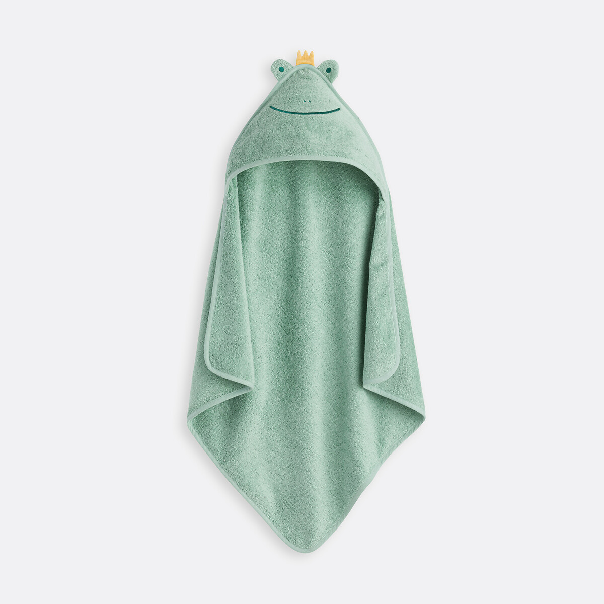 Cape de bain coton bio 400 g/m², Rainette vert grisé, LA REDOUTE INTERIEURS