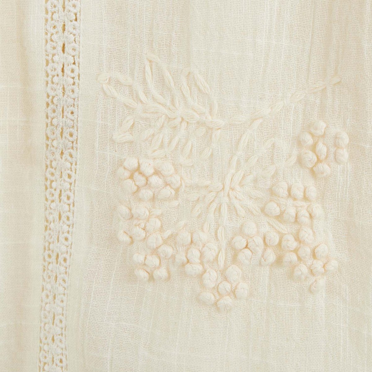 Blouse en coton brodé TERESA blanc, WILD