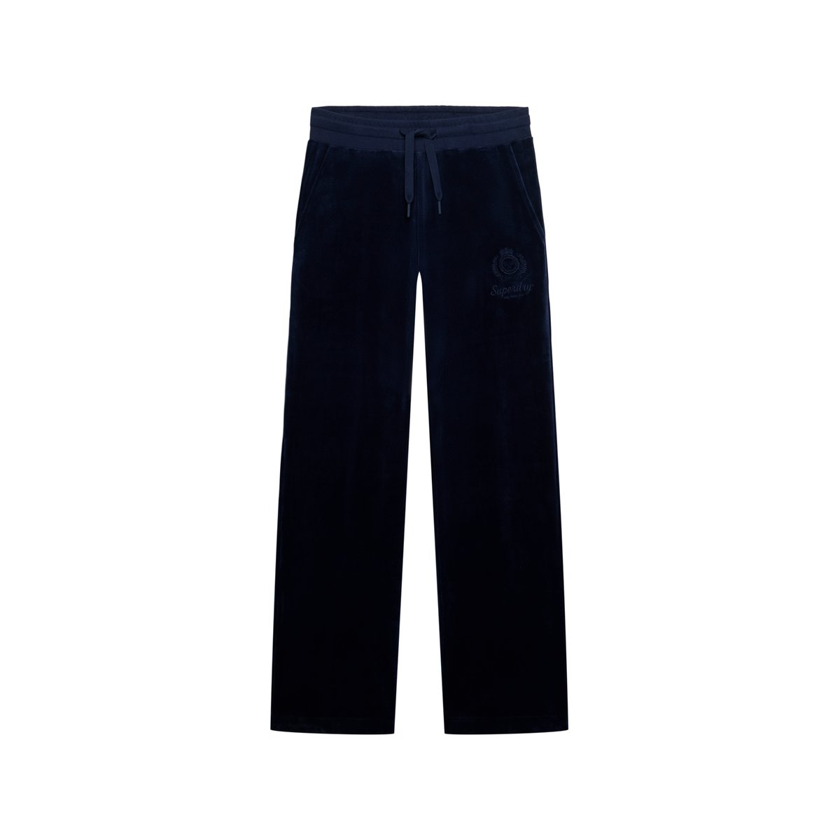 Jogging en velours Country Club bleu marine intense, SUPERDRY