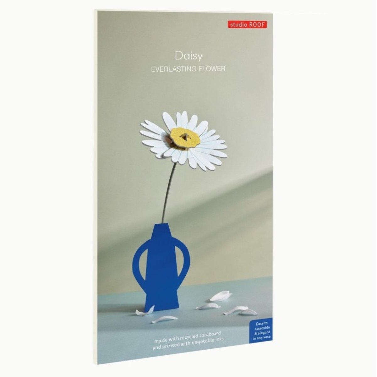 Fleur décorative carton marguerite Daisy blanc, STUDIO ROOF