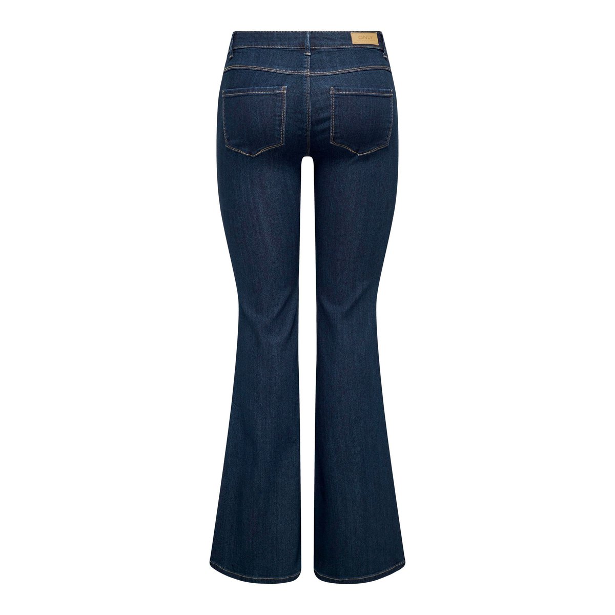 Jean Flared dark blue denim, ONLY