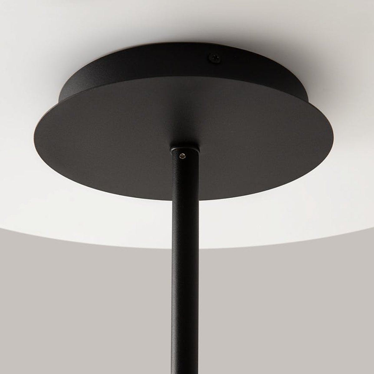 Suspension noire design – abat-jour pliés, 8 lampes LENORE noir, PIER IMPORT
