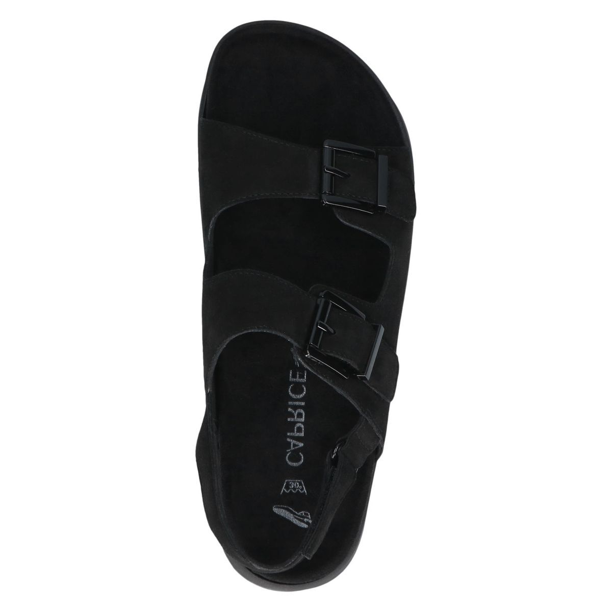 Sandale en cuir noir suède, CAPRICE