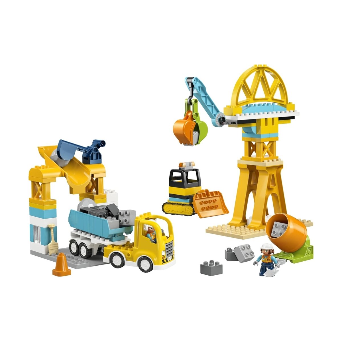 Duplo Le chantier et les véhicules de construction 3-en-1 multicolore, LEGO