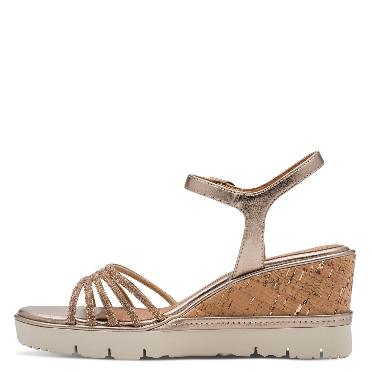 Sandale à talon en boucle blanc blanc, TAMARIS