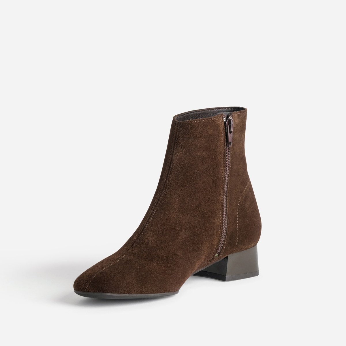 Boots en cuir LEONTINE chocolat, ERAM