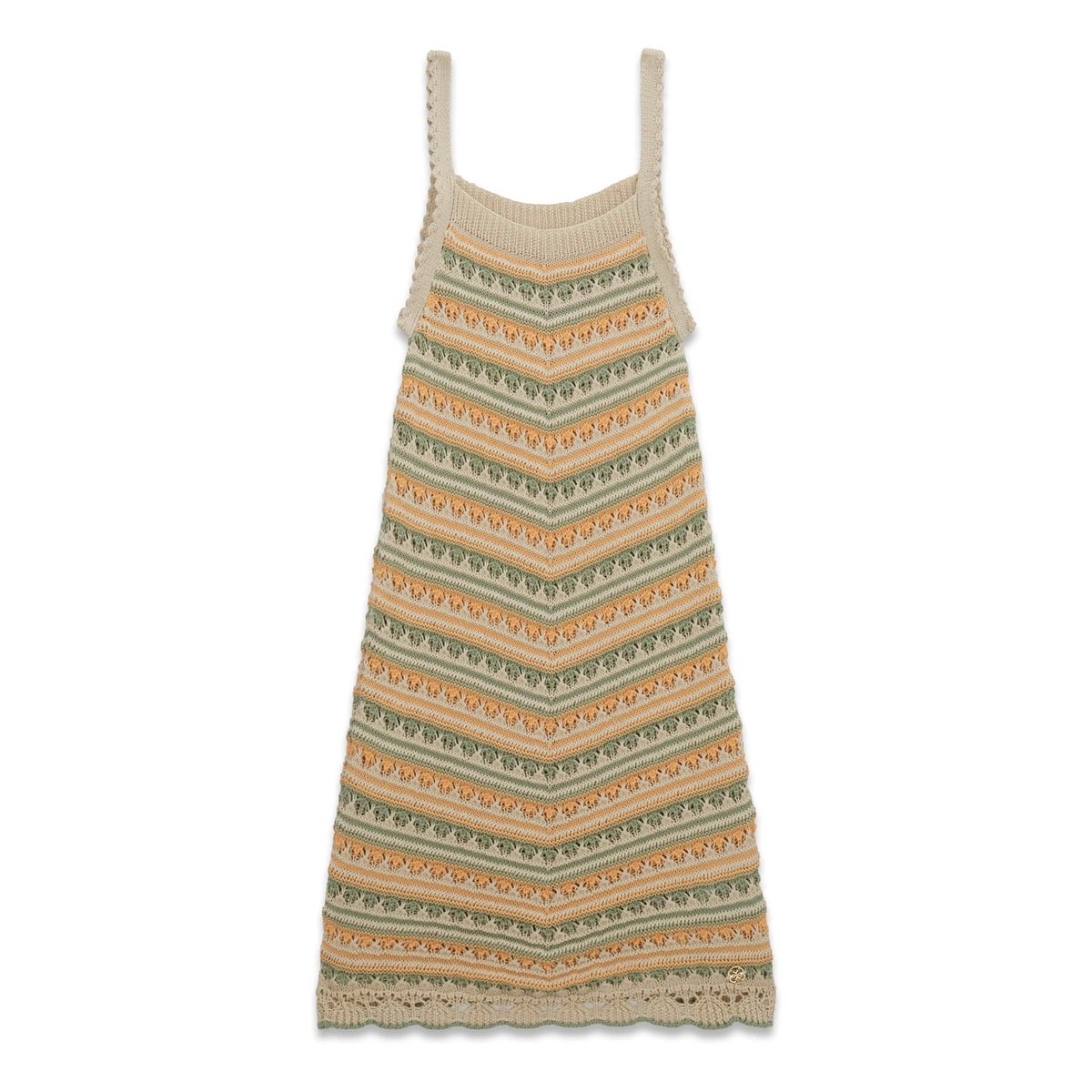 Robe Midi Au Crochet beige, GUESS KIDS