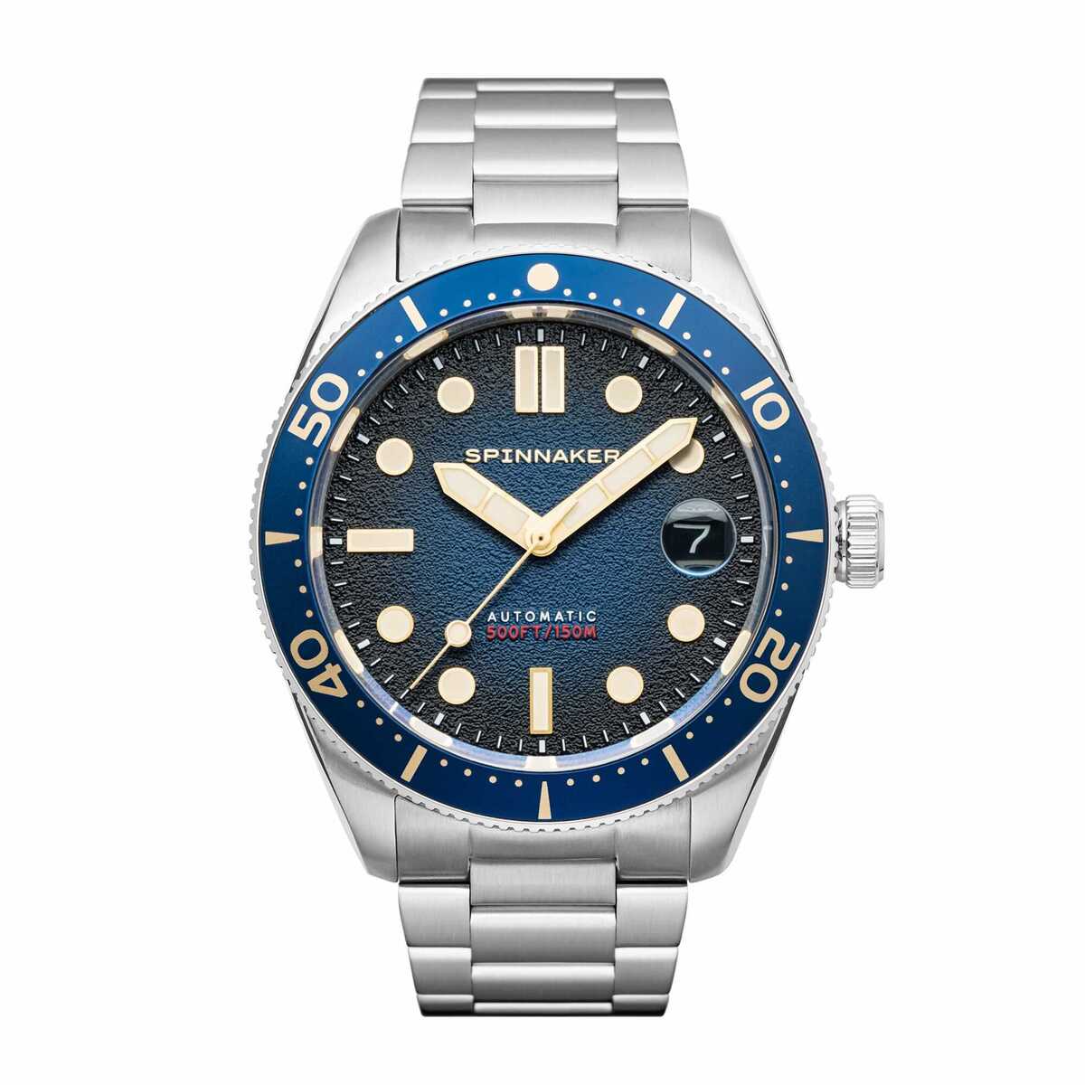 Montre Analogique CROFT argenté bleu argenté, SPINNAKER