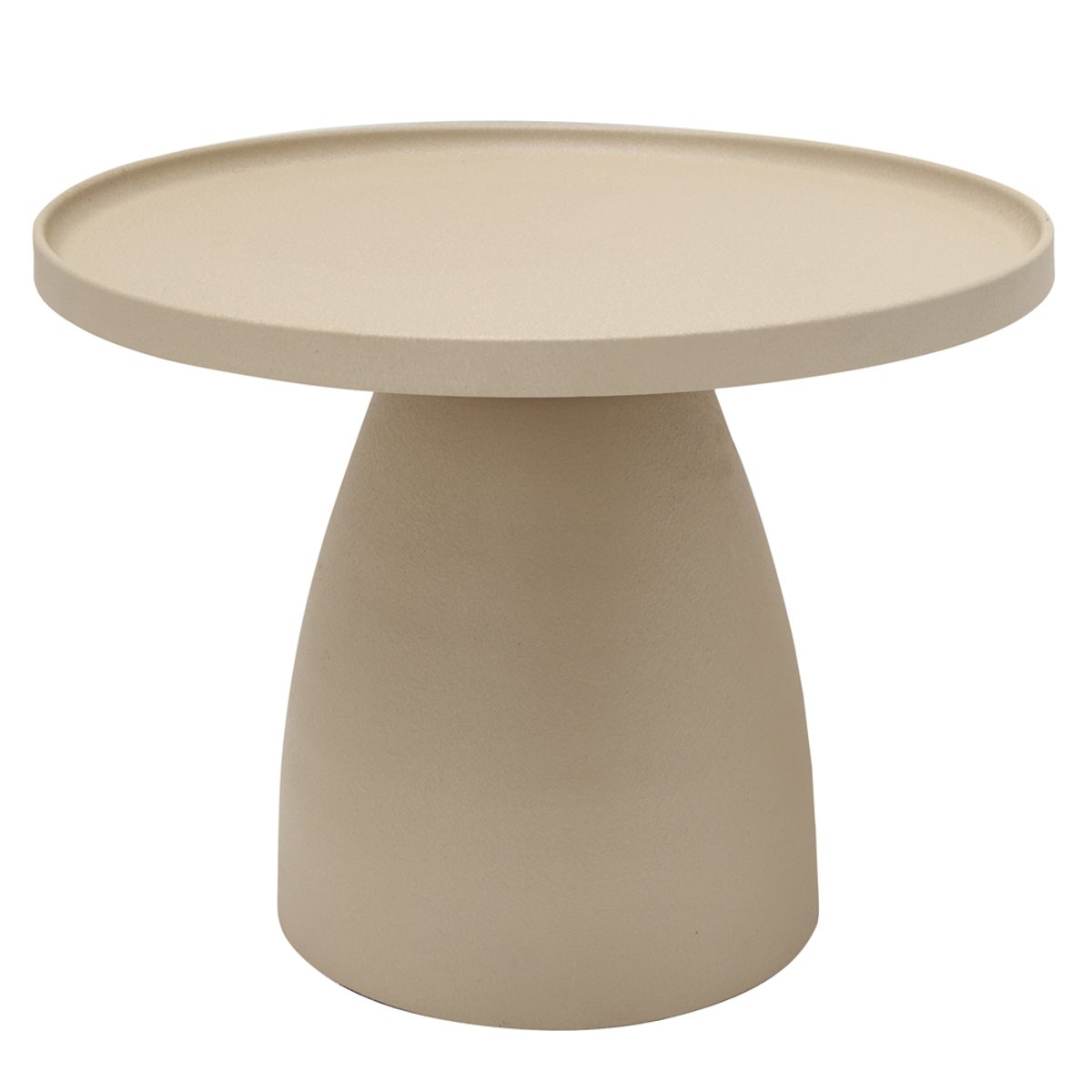 Table Mira beige diamètre 51 cm - MIRA crème / ivoire, TABLE PASSION