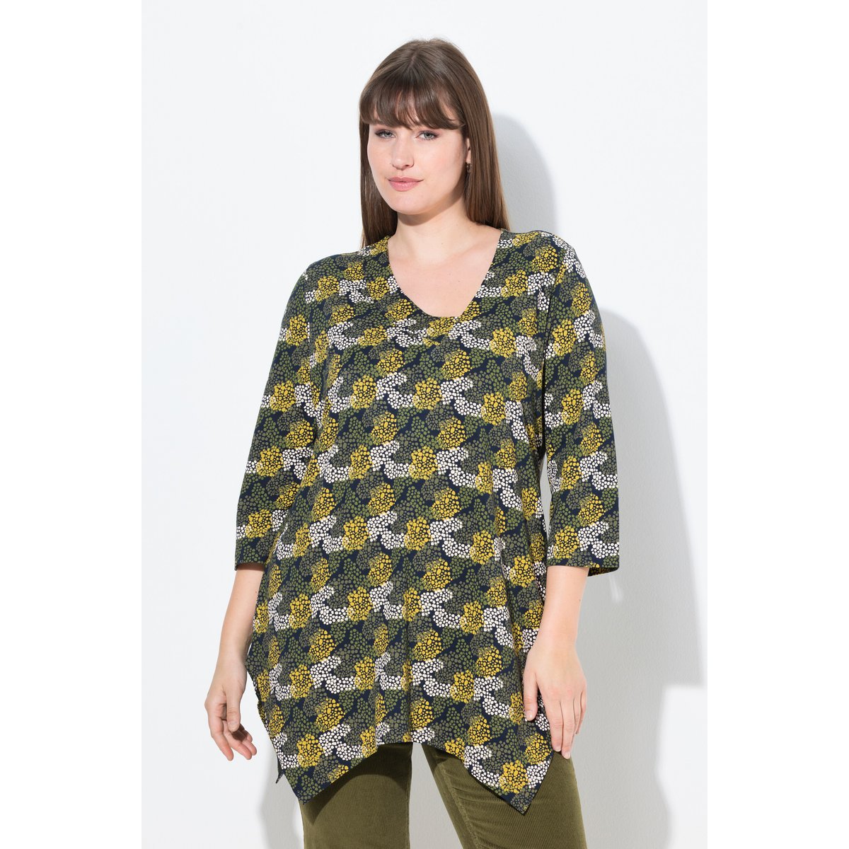 T-shirt en coton bio marine, ULLA POPKEN