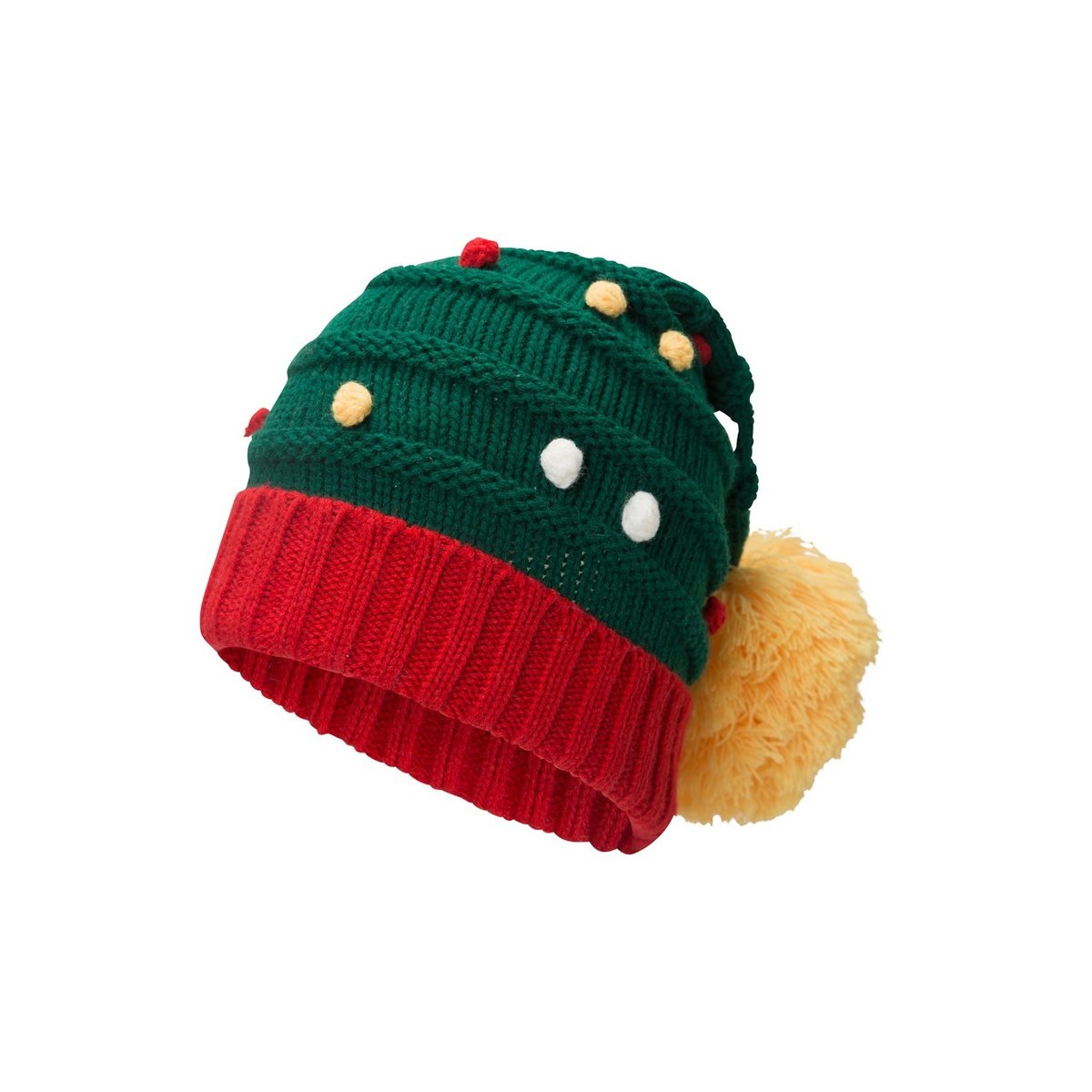 Bonnet motif/style sapin de Noël vert / rouge / jaune, MOUNTAIN WAREHOUSE