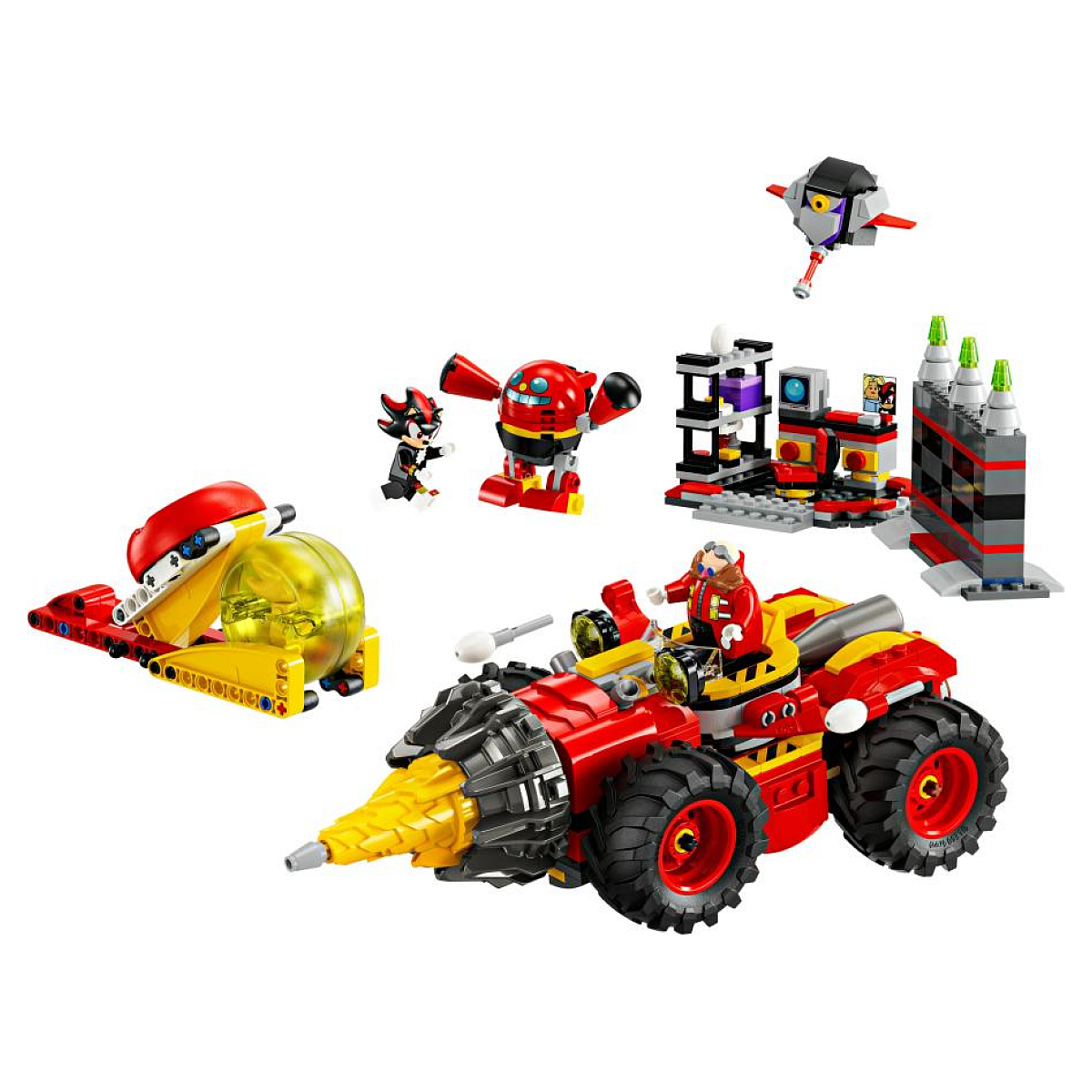 LEGO Sonic The Hedgehog : Super Sonic contre Egg Drillster - Aventure Épique 76999 jaune, LEGO