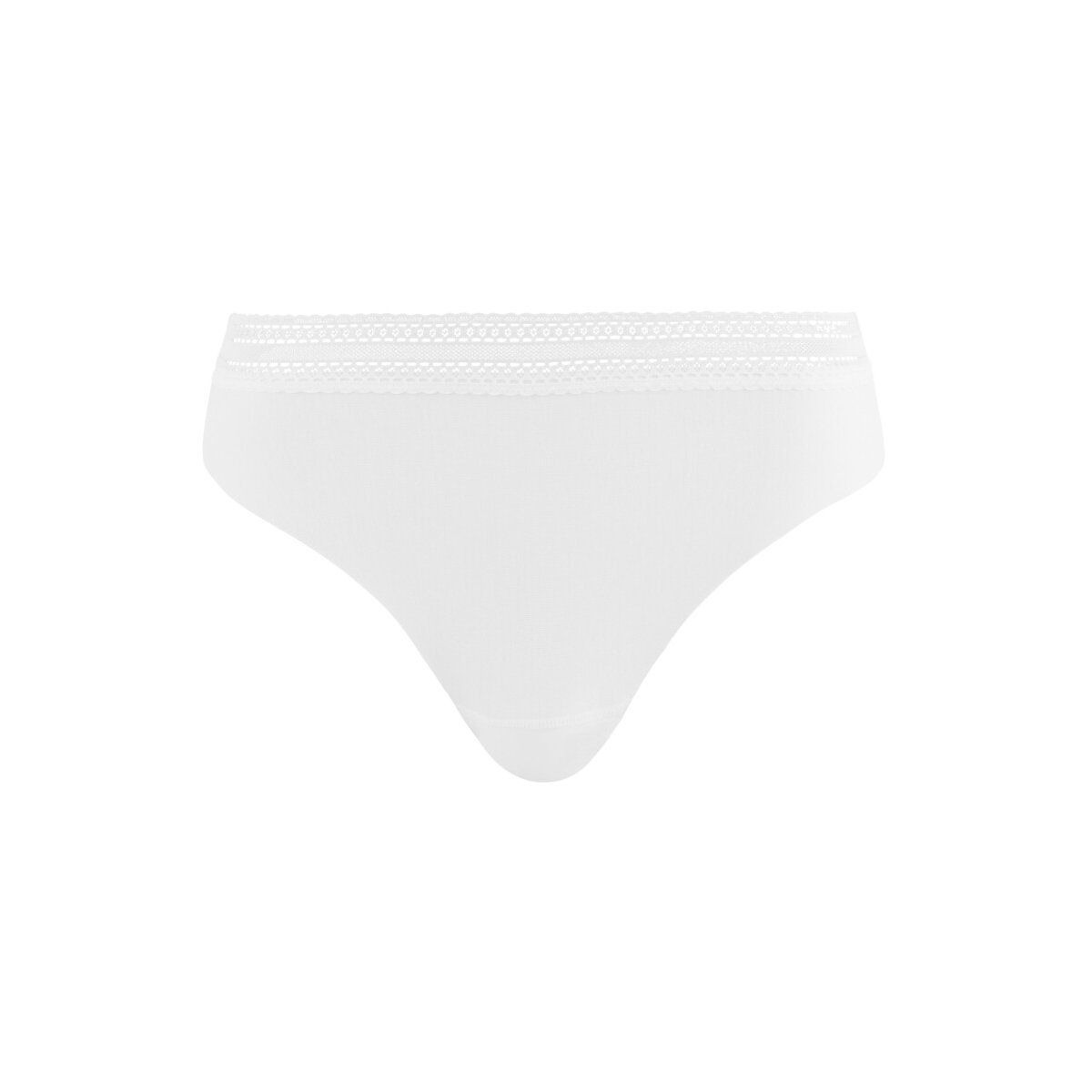 Lot de 2 slips Invisible Coton blanc + blanc, SANS COMPLEXE
