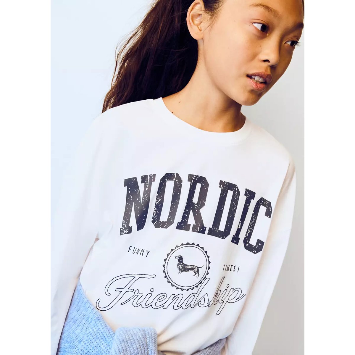 T-shirt en coton imprimé écru, MANGO KIDS