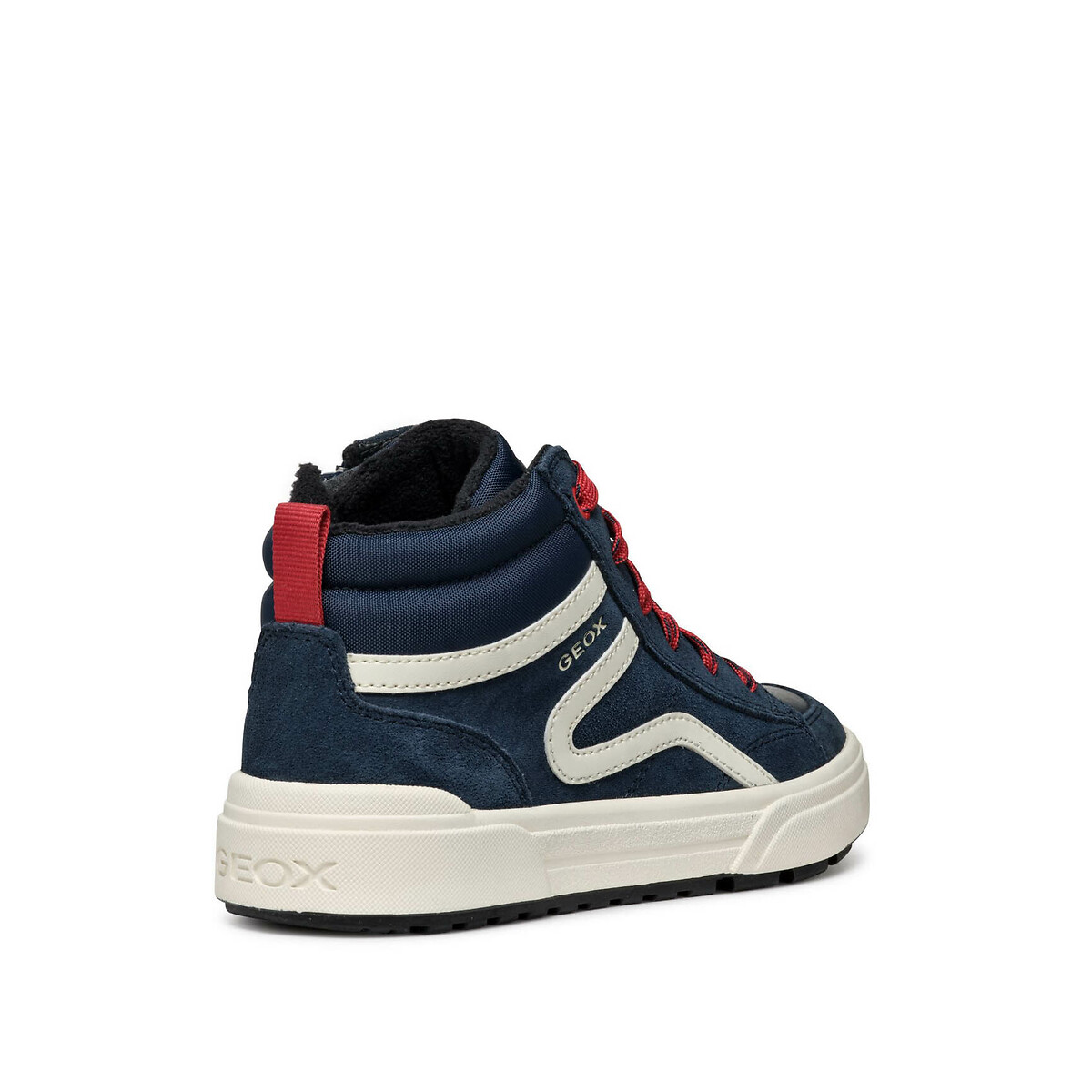 Kids Weemble Breathable High Top Trainers navy blue/red, GEOX