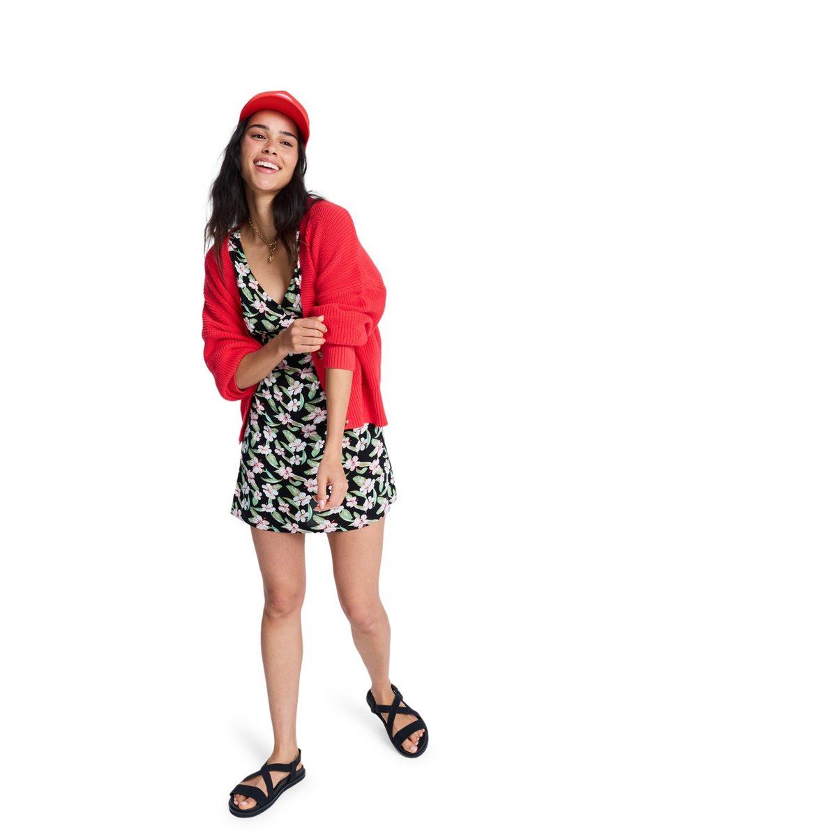 Gilet COSMIC COAST. rouge hibiscus, ROXY