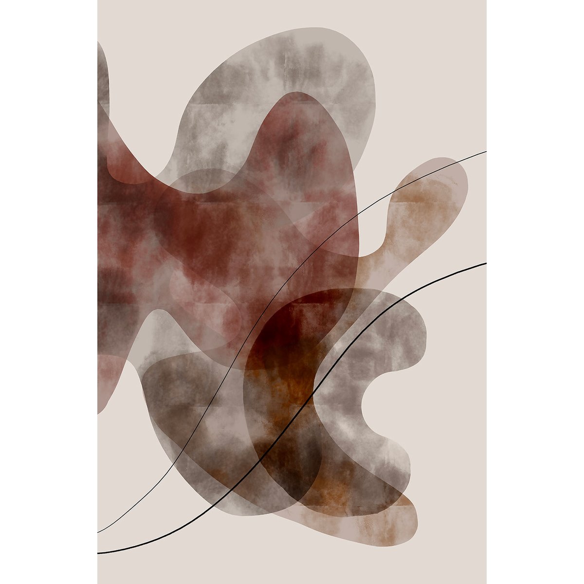 Tableau Organisme abstrait N°2 tableau alu dibond, HEXOA