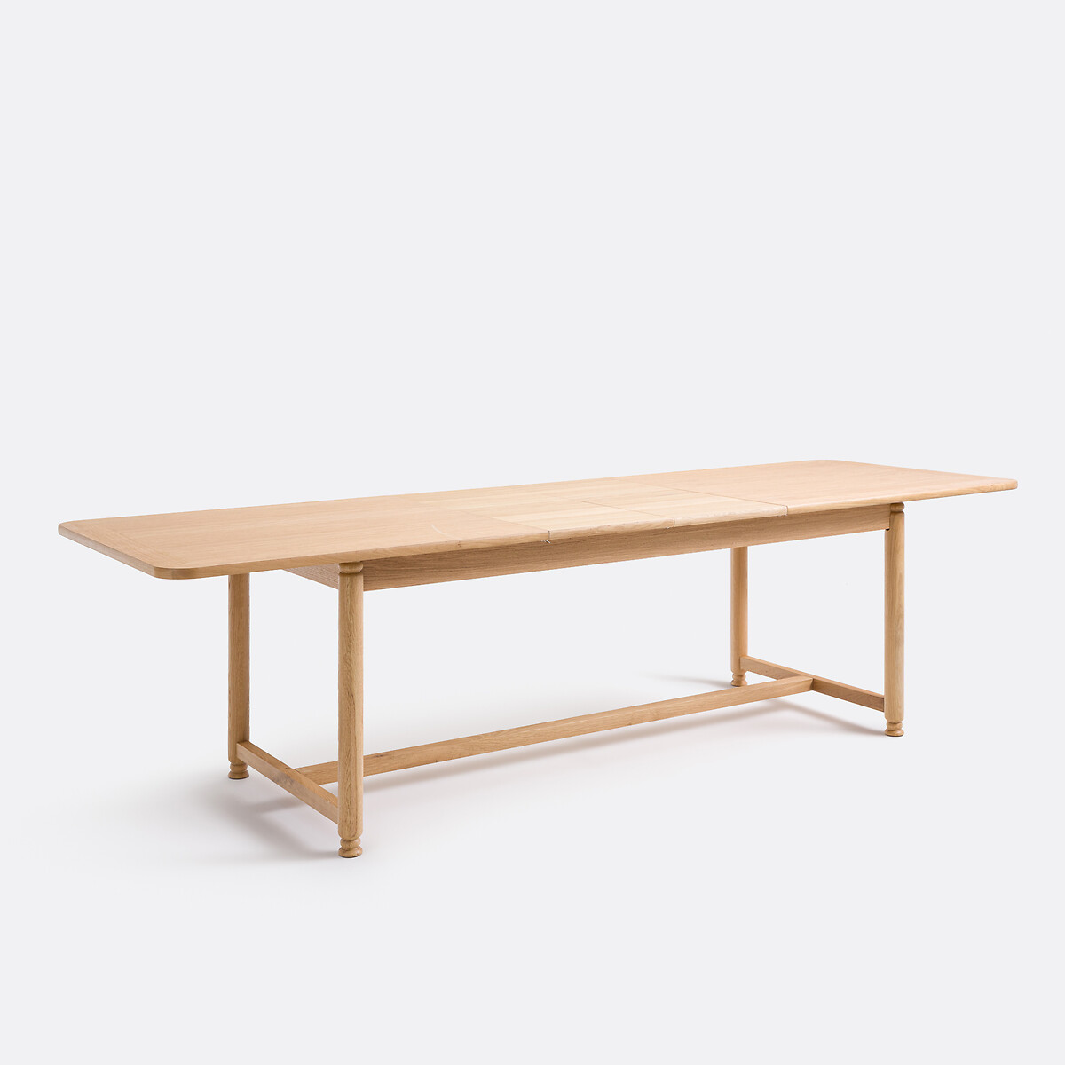 Table à manger, extensible, en chêne et plaqué, 6 à 10 couverts, SOLERON coloris chêne, LA REDOUTE INTERIEURS
