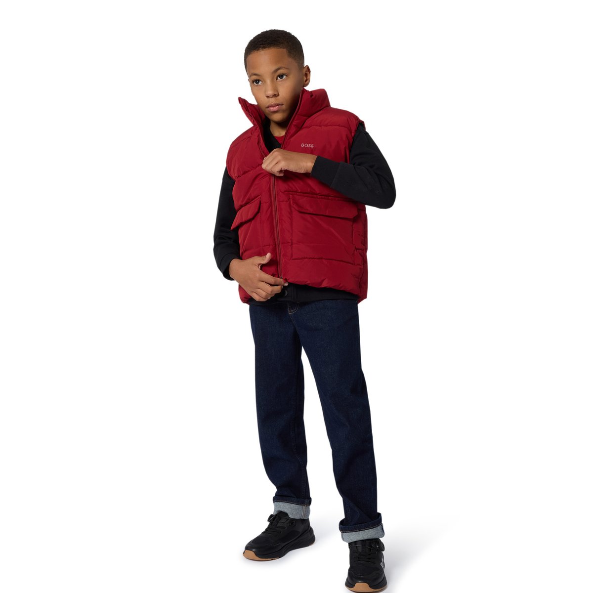 Pantalone in denim 5 tasche denim brut, BOSS KIDSWEAR