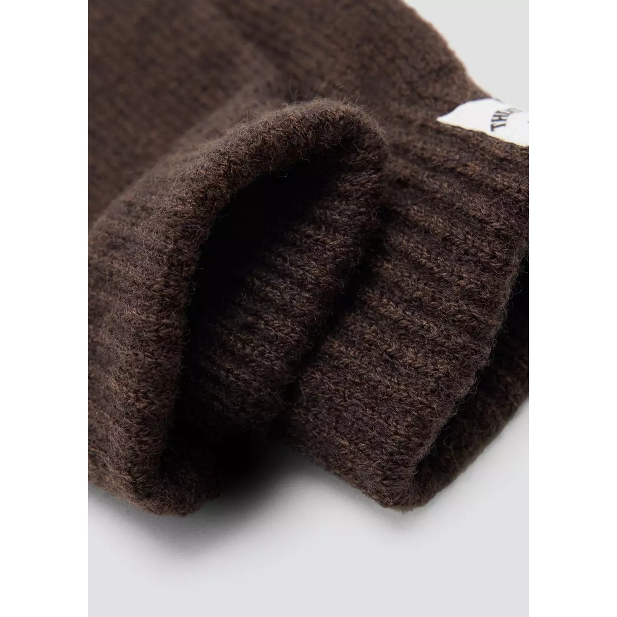 Gants en maille unis chocolat, MANGO KIDS