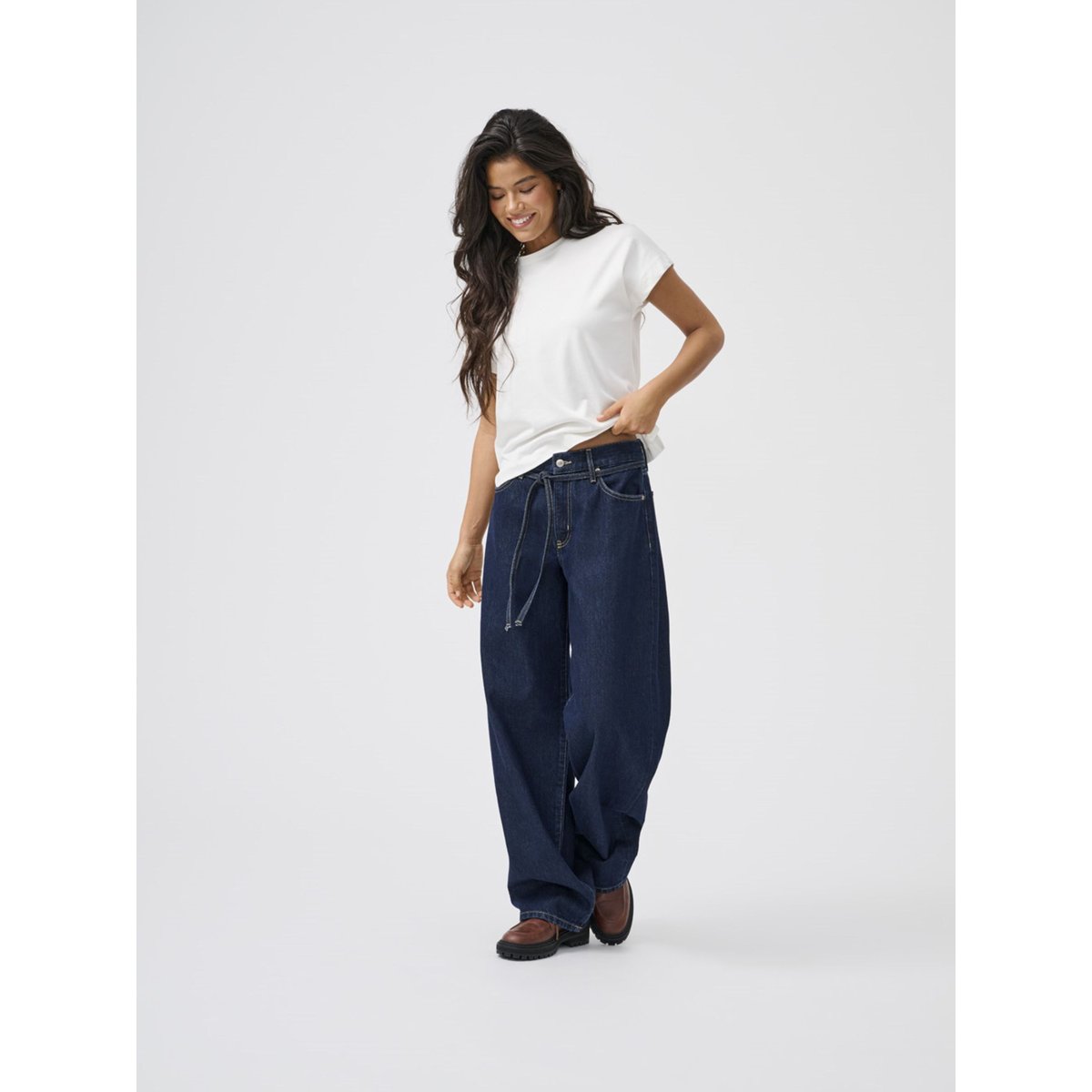 Jean Coupe Droite dark blue denim, ONLY