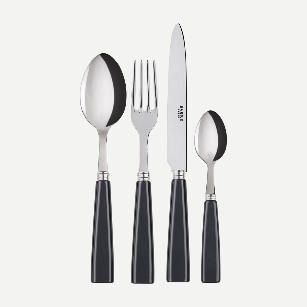 Set de 4 couverts de table, Icône anthracite, SABRE