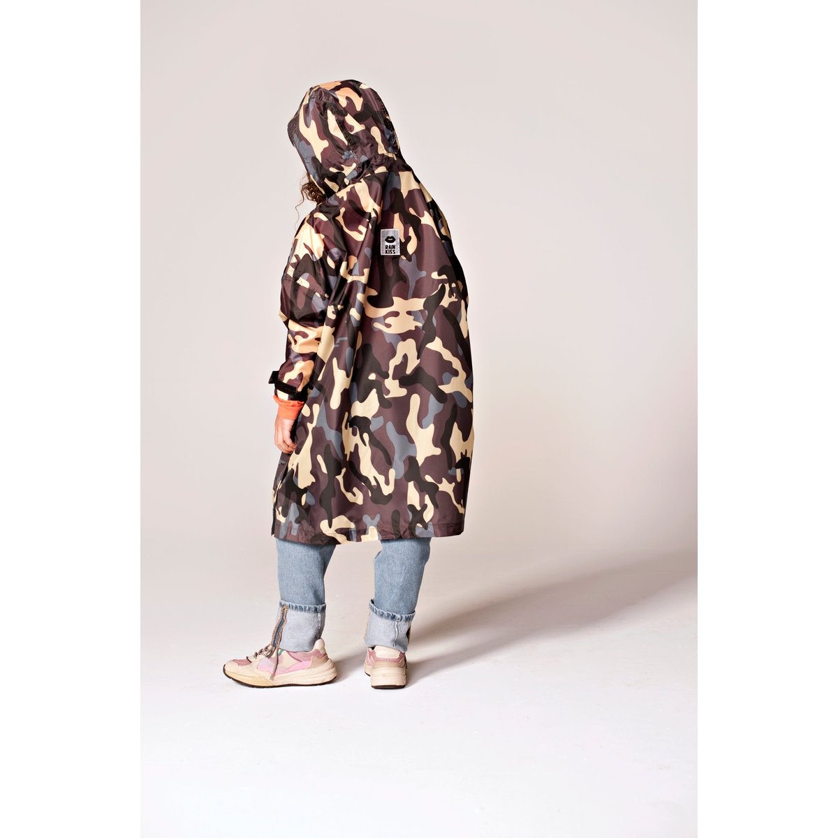 Poncho de pluie imperméable JUNGLE CAMO vert camouflage, RAINKISS