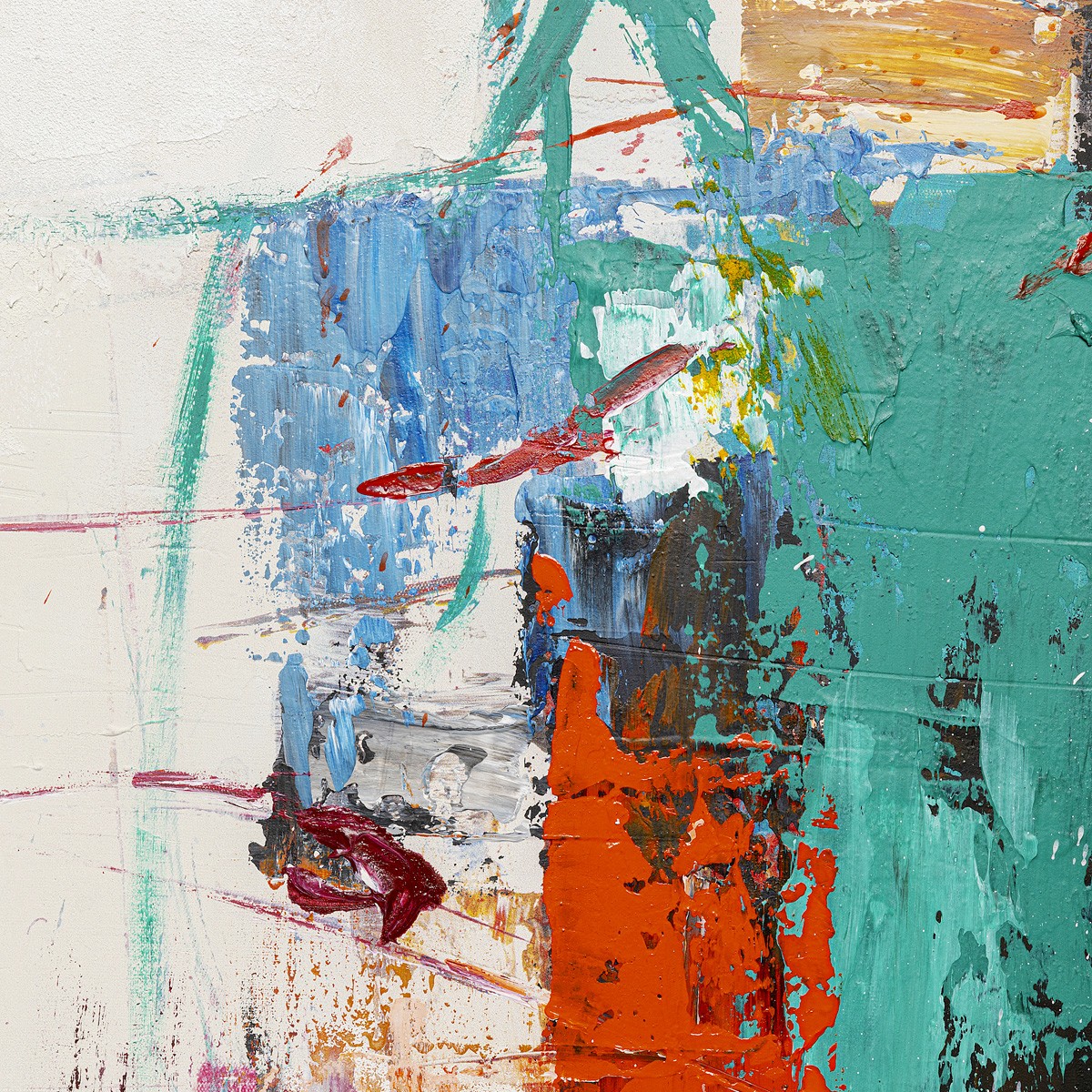 Peinture, BE HAPPY multicolore, KARE DESIGN