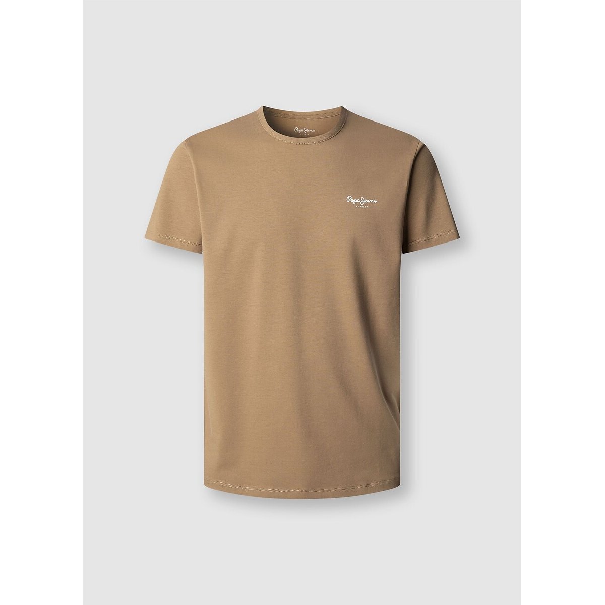 T-shirt manches courtes ORIGINAL BASIC camel, PEPE JEANS