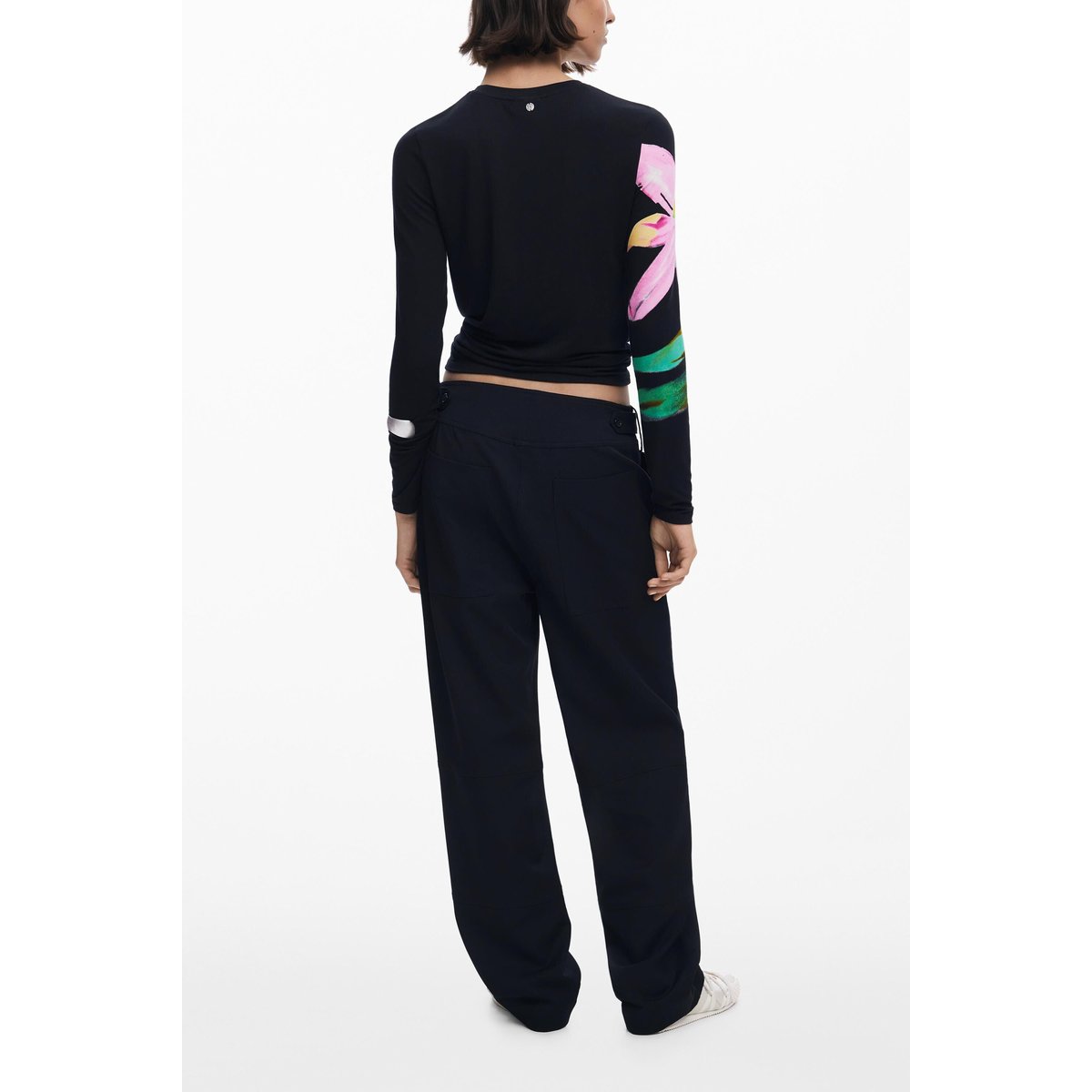 Pantalon cargo tailleur noir, DESIGUAL
