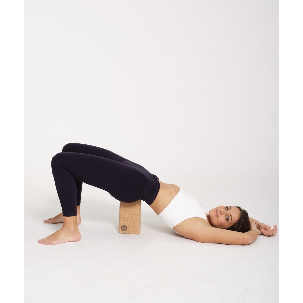 Brique de Yoga Logo YS beige, YOGA SEARCHER