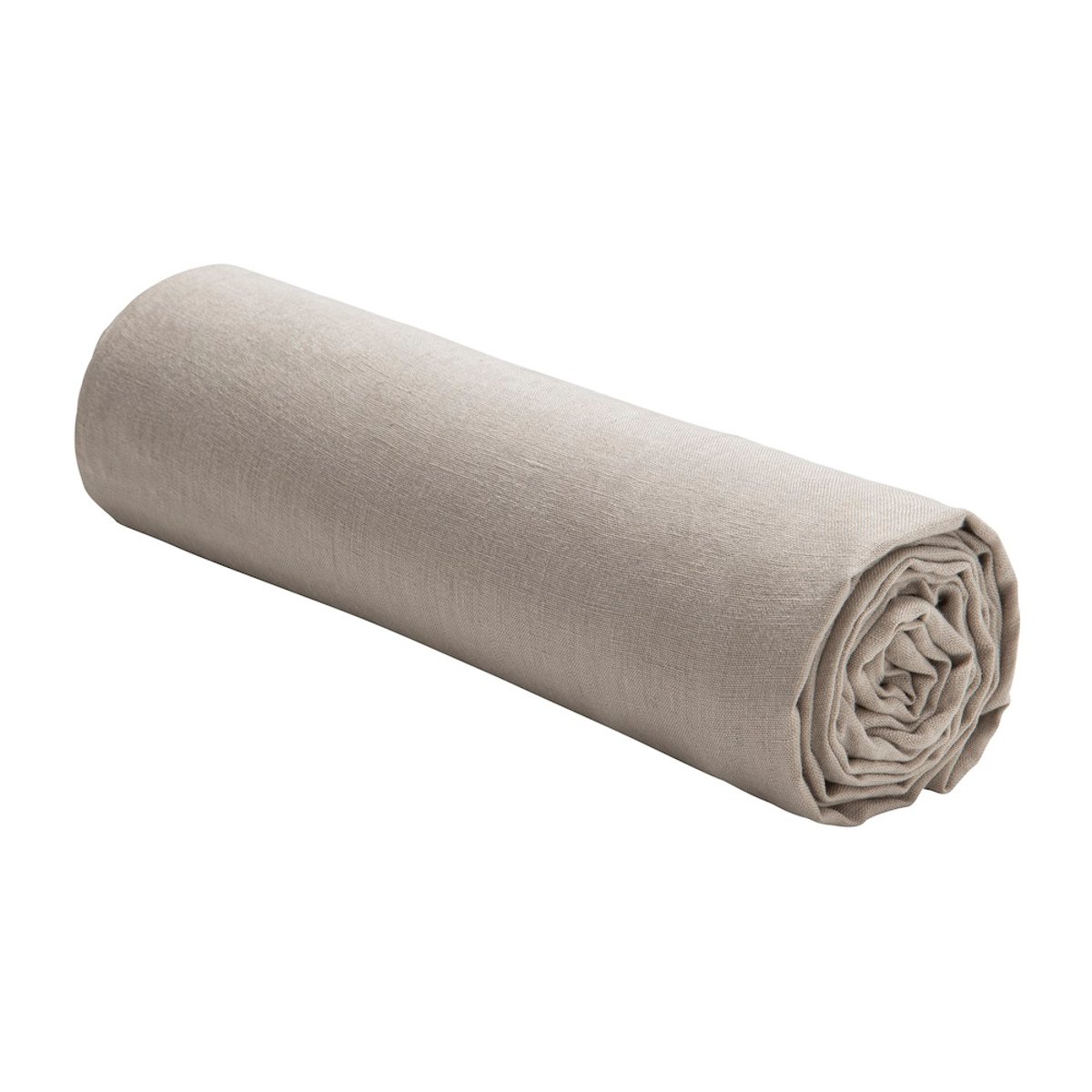Drap housse en lin jaune, EDEN