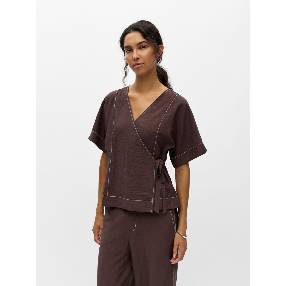 Top Cache-Cœur marron - seal brown1, OBJECT